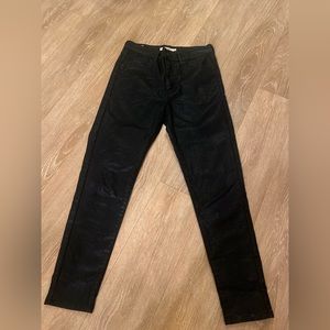 Snakeskin black Levi Midrise Jean